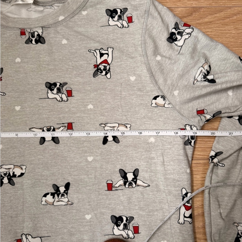 ARDENE - Ultra Soft - Gray Pajamas with Dog Puppy Print - Picture 3 of 10